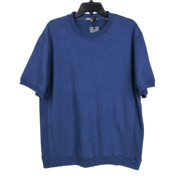 Slate & Stone Short Sleeve Crew Neck Sweatshirt Blue Sz XL - Picture 1 of 6